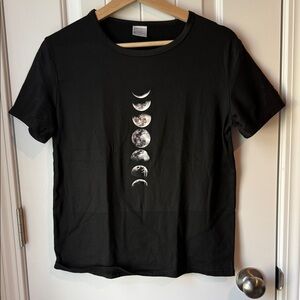 Black Moon Phase Graphic Tee